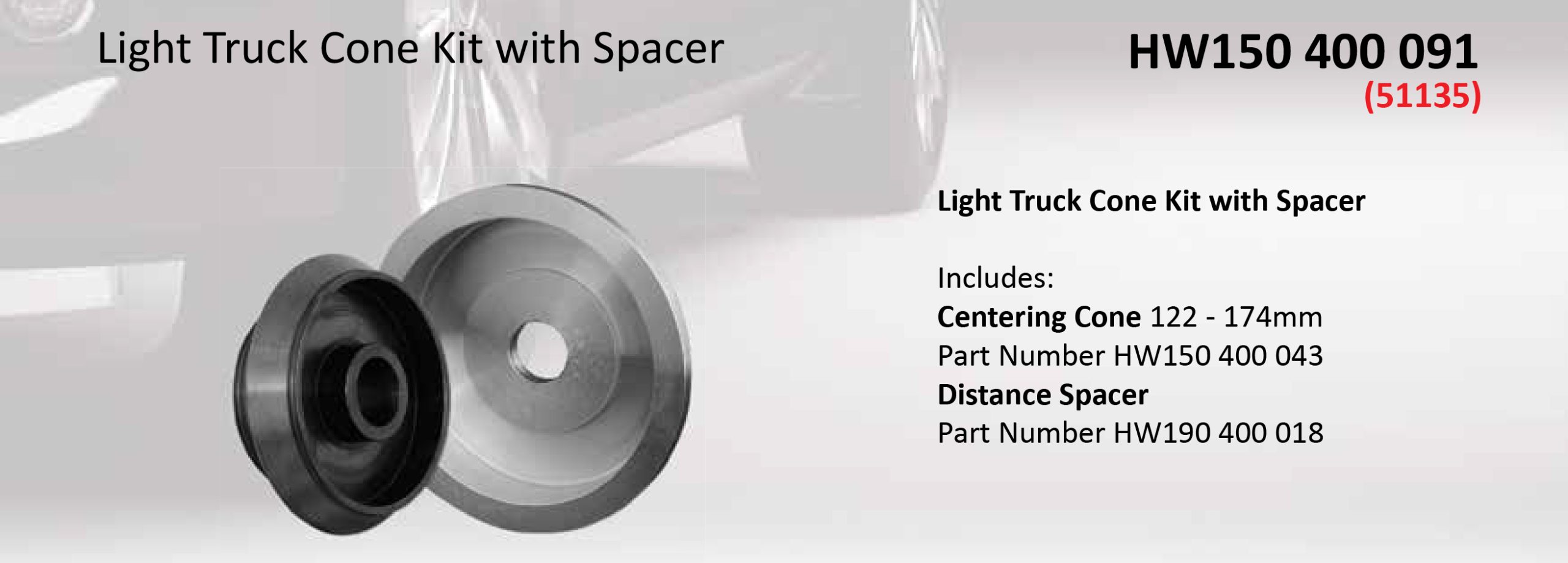 Haweka Light truck cone and spacer kit scaled